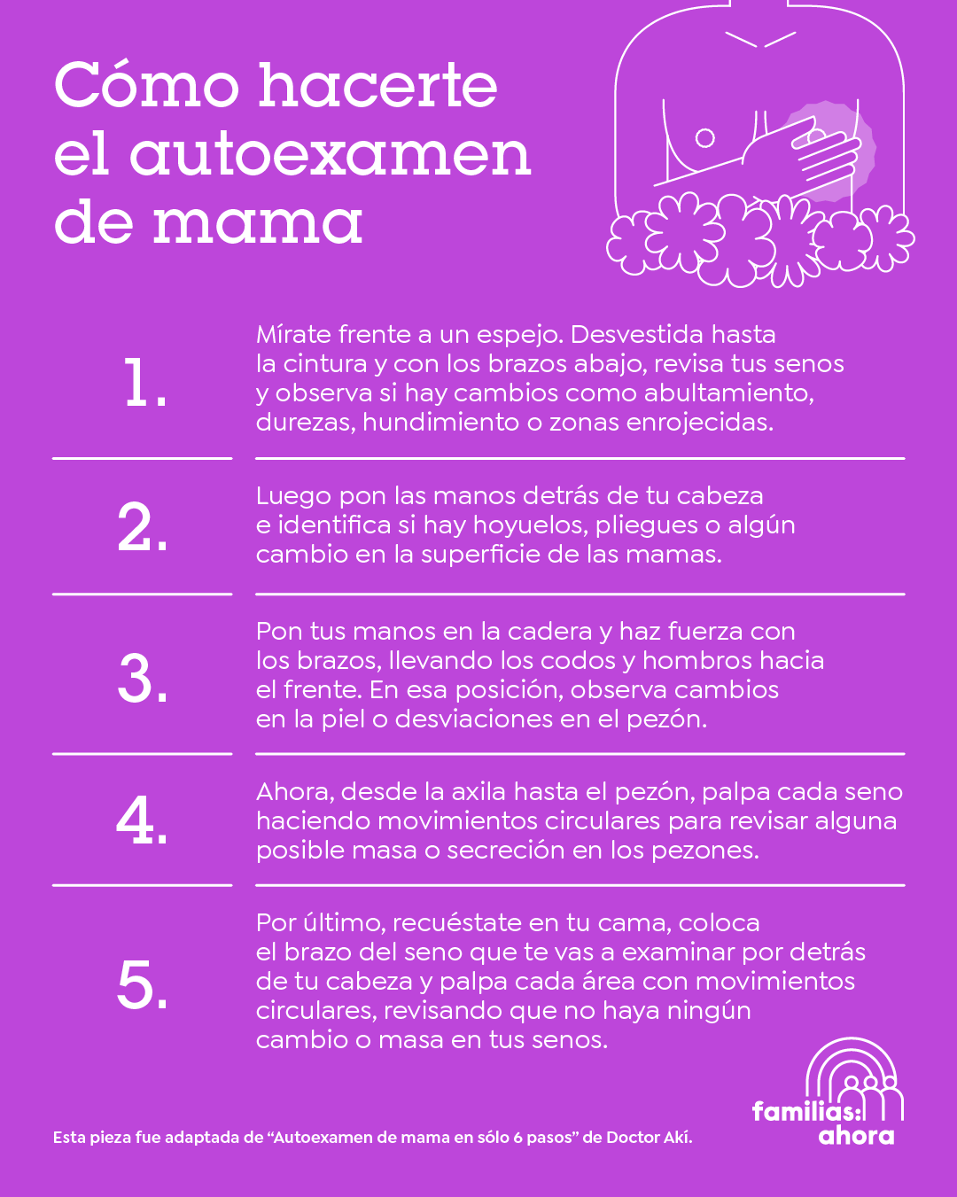 Cómo Hacerte El Autoexamen De Mama - Familias: Ahora